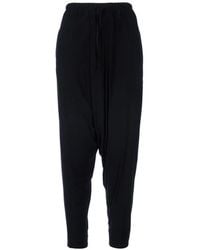 Tessitura Body Couture - Folds Elasticated-Waistband Tapered Trousers - Lyst