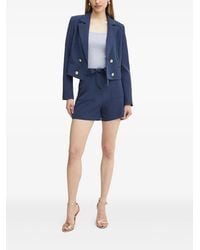 Guess - Double-Breasted Cropped Blazer - Lyst