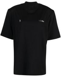 The Attico - Kilie T-Shirt mit Schulterpolstern - Lyst
