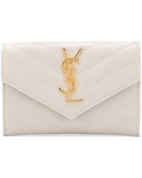 Saint Laurent - Cassandre Leather Wallet - Lyst