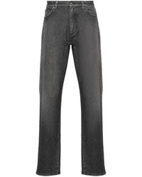 Zegna - Slim-Fit-Jeans mit Logo-Patch - Lyst