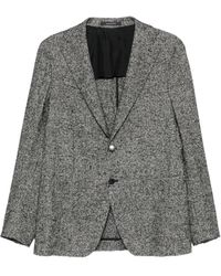 Tagliatore - Buttoned Woven Jacket - Lyst