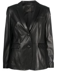 Rag & Bone - Charles Single-Breasted Leather Blazer - Lyst