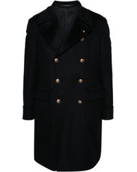Tagliatore - Double-Breasted Wool Coat - Lyst