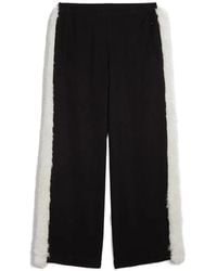 Apparis - Ivy Faux-Fur Trim Trousers - Lyst