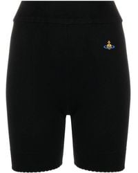 Vivienne Westwood - Bea Orb-embroidered Knitted Shorts - Lyst