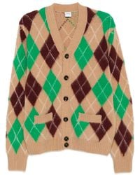 Aspesi - Cardigan À Losanges - Lyst
