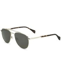Rag & Bone - Lunettes De Soleil Pilote À Effet Écaille De Tortue - Lyst