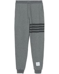 Thom Browne - Striped Cotton Track Pants - Lyst
