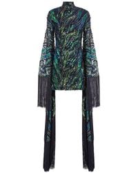 ‎Taller Marmo - Disco Dragon Fringed Sequin-Embellished Mini Dress - Lyst