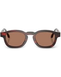 Giorgio Armani - Round-Frame Sunglasses - Lyst