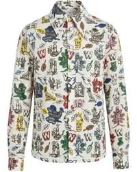 Walter Van Beirendonck - W-Shirt Graphic-Print Shirt - Lyst