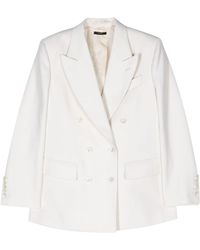 Tom Ford - Double-breasted Twill Blazer - Lyst