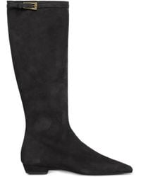 Roberto Festa - Buckle-Fastening Suede Knee-High Boots - Lyst