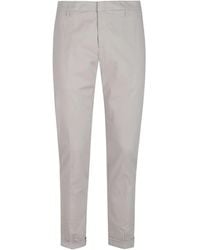 Dondup - Pleated Cuffed Straight-Leg Trousers - Lyst
