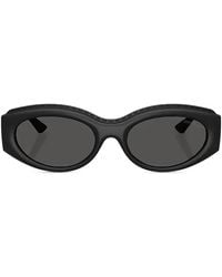 Jimmy Choo - Sue Oval-Frame Sunglasses - Lyst