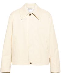 Bottega Veneta - Neutral Lightweight Canvas Shirt Jacket - Men's - Cotton/elastane/polyurethane - Lyst