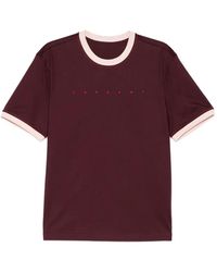 CROQUIS - Sailboat-Embroidery Mercerised T-Shirt - Lyst