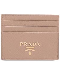 Prada - Compact Front Logo Cardholder - Lyst