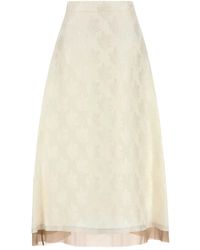 Fendi - Midi-Rok Met Jacquard - Lyst