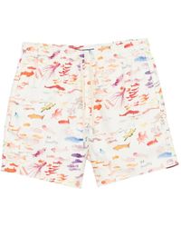 Vilebrequin - Logo-Detail Swim Shorts - Lyst