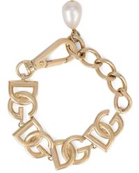 Dolce & Gabbana - Pulsera de cadena con logo DG - Lyst