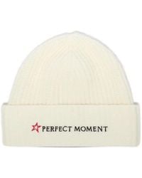 Perfect Moment - Logo-Embroidered Knitted Beanie Hat - Lyst