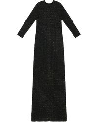 Balenciaga - Back-to-front Tweed Gown - Lyst