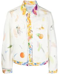 CASABLANCA - Work In Progress Denim Jacket - Lyst