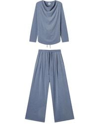 B+ AB - Conjunto De Top Y Pantalones Con Cintura Lazada - Lyst