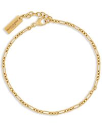 Saint Laurent - Bracelet en chaîne à design doré - Lyst