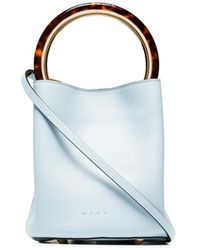 Marni - Pannier Leather Resin Handle Bucket Bag - Lyst