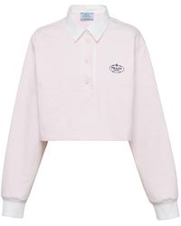Prada - Jersey Polo Shirt - Lyst
