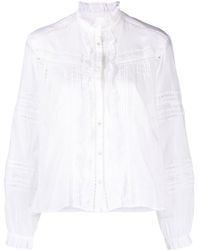 Isabel Marant - Pintuck Cotton Shirt - Lyst