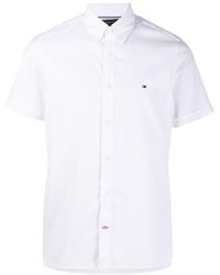 tommy hilfiger white slim fit shirt