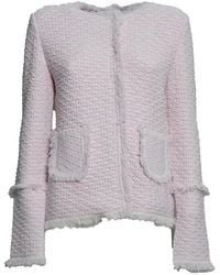 Charlott - Fringed Bouclé Jacket - Lyst