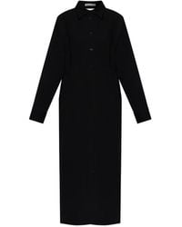 Balenciaga - Open-Back Midi Shirt Dress - Lyst