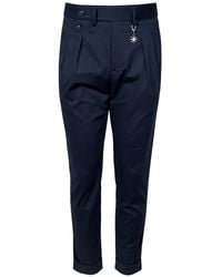 Manuel Ritz - Pleated Turn-Up Trousers - Lyst