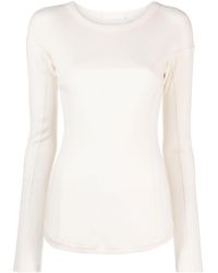 Helmut Lang - Crew-neck Fine-ribbed Top - Lyst
