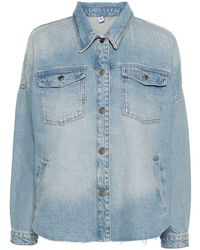 Liu Jo - Denim Jacket With Decorations And Front Pockets - Lyst