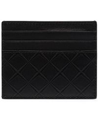 Bottega Veneta Tarjetero en intarsia - Negro