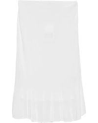 TOTEME - Fluted-Hem Knitted Midi Skirt - Lyst