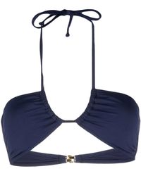 Moschino - Halterneck Bikini Top - Lyst