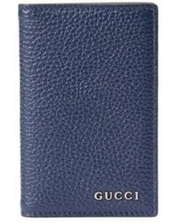 Gucci - Logo-plaque Leather Card Case - Lyst