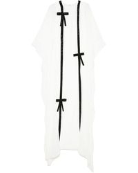 Jean Louis Sabaji - Bow-Detail Draped Abaya - Lyst