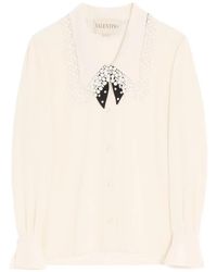 Valentino Garavani - Crepe De Chine Shirt - Lyst