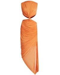 Christopher Esber - Theia Separation Ruched-Detail Midi Dress - Lyst