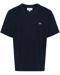 Lacoste - Logo-patch Cotton T-shirt - Lyst