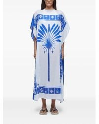 Osklen - Nadador Azulejo Printed Maxi Dress - Lyst