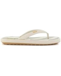 Tod's - Logo-Plaque Flip-Flops - Lyst